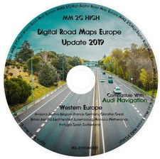 Audi MMI 2G Sat Nav DVD | High Navigation Map Update A4 A5 A6 A7 A8 Q7 UK
