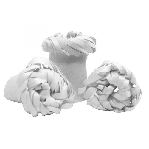 White paper chop frills - white,