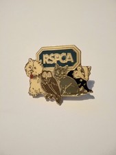 RSPCA Enamel Pin Badge Vintage