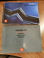Citroen c4 handbook manual , sat nav manual and wallet