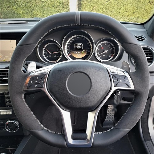 Alcantara steering wheel cover - alcantara,