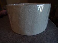 Large white flock effect drum