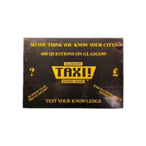 Glasgow taxi vintage board