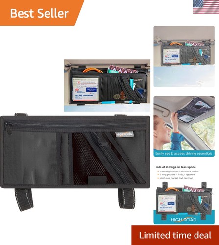 Car visor organizer with - car,