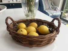  Vintage Bread Basket / Storage Basket With Handles