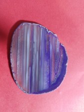 Purple Banded Agate Slice  85mm X 70mm