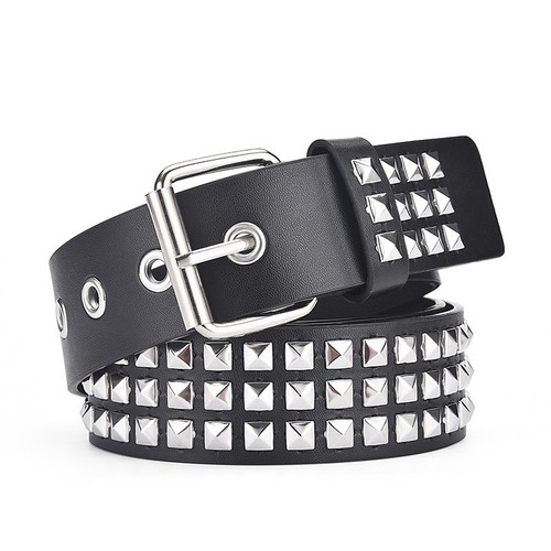 Punk style rivet belt square - punk,