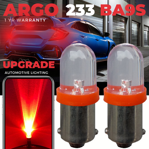 233 led red rear bulbs - 233,
