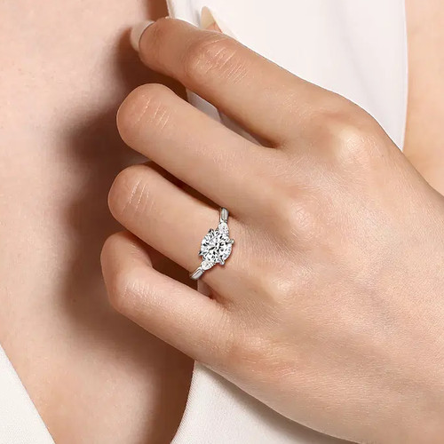 Diamond ring engagement lab - diamond,