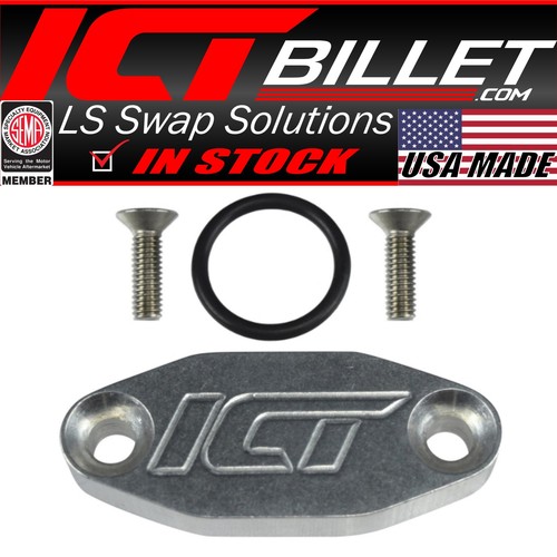 Ict billet oil cooler plate - billet, ls