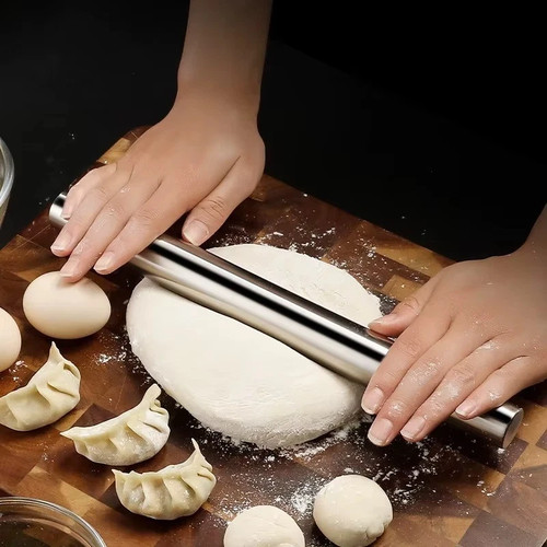 Stainless steel rolling pin - steel,