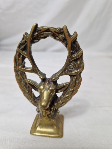 Vintage solid brass stag - vintage,