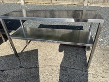 Stainless Steel 2 Tier Table Top Mobile gantry Servery Pass Through Size In Pics