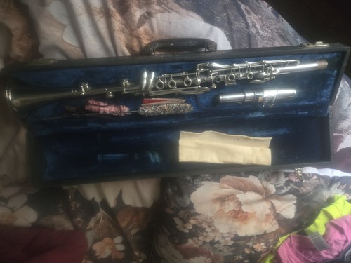 Silver clarinet - silver,