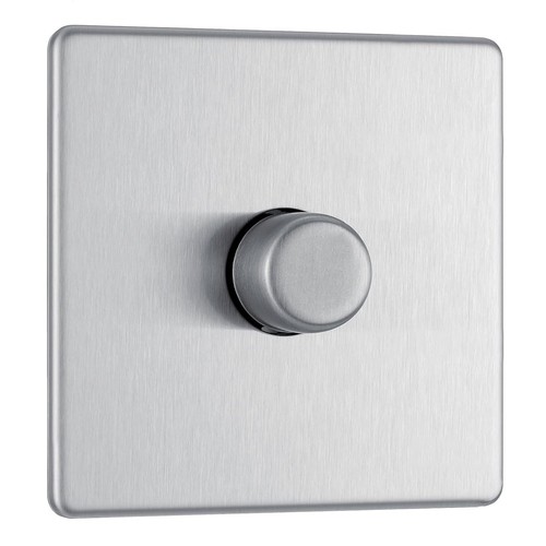 Dimmer switch brushed steel - bg,