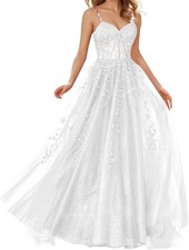 Lace Applique Prom Dresses