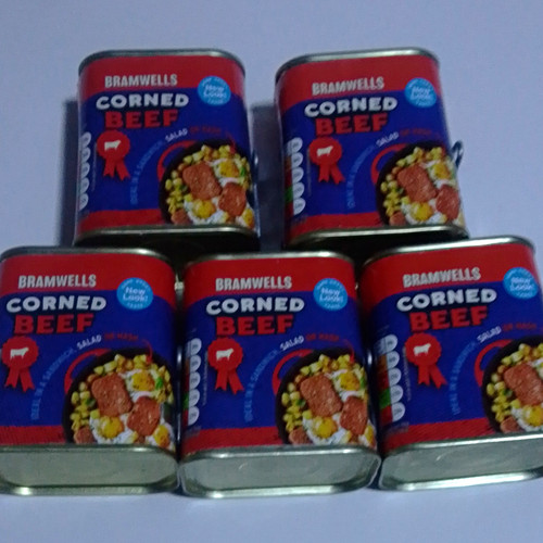 Bramwells corned beef tins - bramwells,