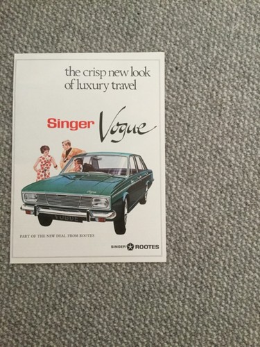 Singer vogue rootes - singer,