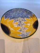 Poole Pottery Vincent Sunflower 1 x  Dinner Plate  27cm Blue Yellow