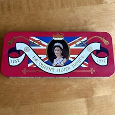 Queens Silver Jubilee 1977 Collectable Pen/Pencil Tin