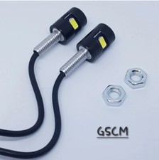 2× Universal Number Plate Motorbike Motorcycle Car White LED Lights Tidy 