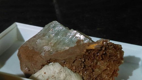 Blue baryte from cleator moor - baryte,