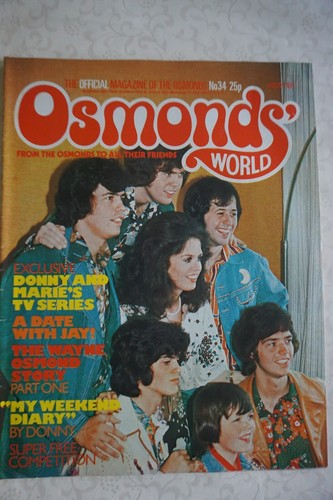 Osmonds world magazine issue - world,