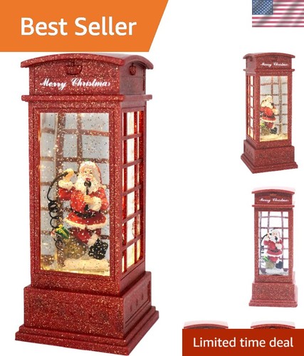 Vintage telephone booth - booth, snow