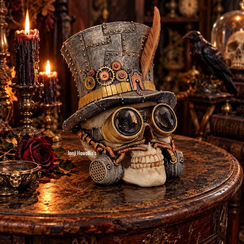Steampunk skull gothic - skull,