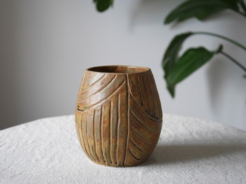 Handmade studio pottery vase - handmade,