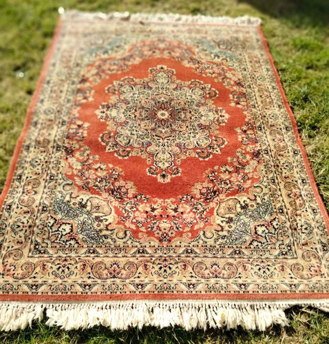 Keshan pure wool rug made - , in