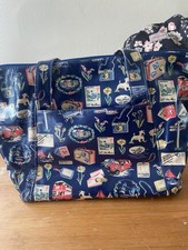 Cath Kidston London Theme Blue Bag With Matching Purse