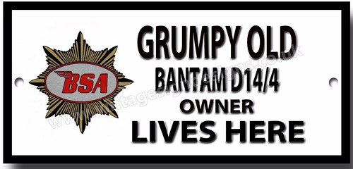 Grumpy old bsa bantam d14 - grumpy,