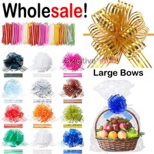 PULL BOWS LARGE 50mm QUALITY Wedding Car Present Christmas Party Gift Wrap UK