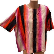 The MASAI Clothing Size S Plus Size XL / XXL / 2XL Blouse Top Multicoloured