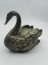 Silver Plated Swan Spoon Warmer