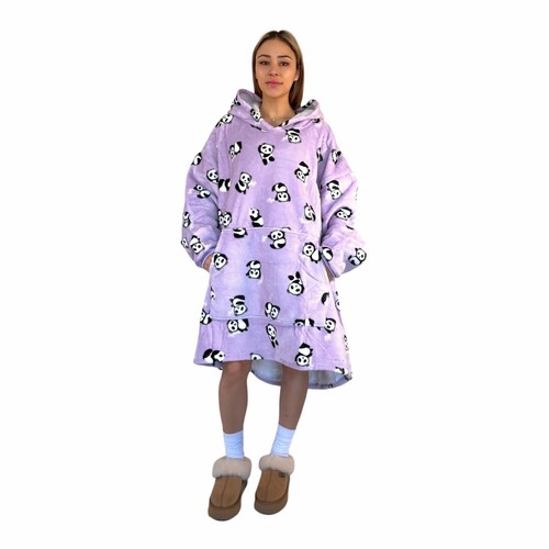 Panda hooded blanket hoodie - blanket,