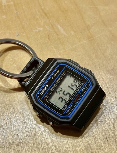 Casio 91w keyring for - f-91w, watch.