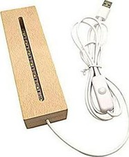 Wood Art Rectangle LED Lights