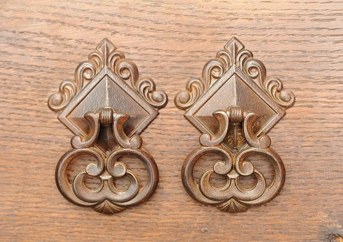 Art deco drawer pull - art,