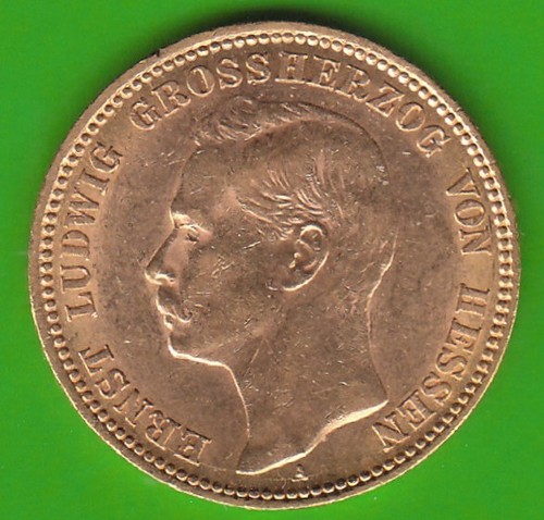 Gold hessen mark - mark, coin