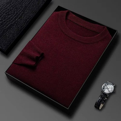 Men pure wool jumper soft - men's,