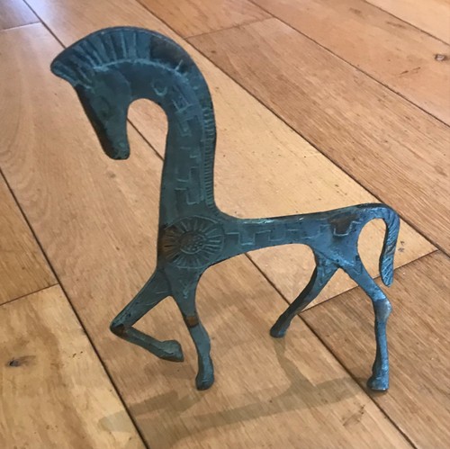 Vintage bronze etruscan - vintage, horse