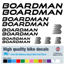 Boardman bike decal / labels with free bike protection (27 pack) - 20+ colours