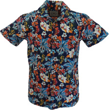 Relco Mens Navy Floral Retro