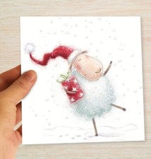 Cute Sheep Christmas Card &