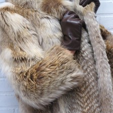 LADIES real NATURAL FOX FUR