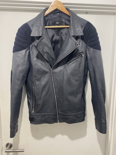 Hugo boss navy leather - navy,
