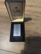 Colibri Molectric 88 Vintage Gas Lighter Chrome Striped Working Condition