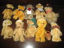 10 x 4" High Danbury Mint The Teddy Bear Museum Bears By Susan Johnson